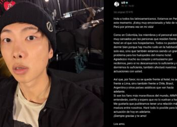 Namjoon pide a ARMY no acudir a los hoteles donde se hospeda BTS: “Por favor, no se queden al frente del hotel"