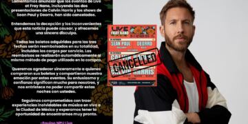 Cancelan conciertos de Calvin Harris, Sean Paul y Deorro en CDMX durante el GP de México: ¿qué pasará con los boletos?