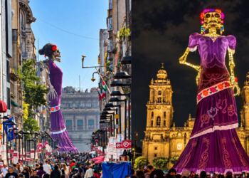 México rompe récord Guinness con la Catrina más alta del mundo: mide más de 33 metros