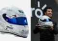 Sergio Pérez presenta casco para el GP de México inspirado en Quetzalcóatl