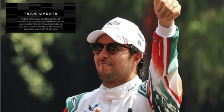 ¿Sergio ‘Checo’ Pérez podría perderse el Gran Premio de México 2026 por enfermedad? Esto es lo que se sabe