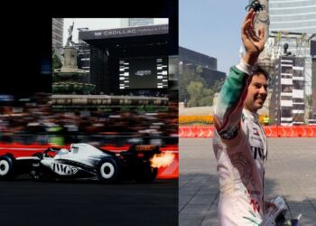 ¡Checo Pérez enloquece Reforma! Donas, humo y una fiesta con sus fans en el Show Run de Cadillac