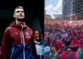 Aficionados de Portugal respaldan a Cristiano Ronaldo y abuchean a Jorge Jesus