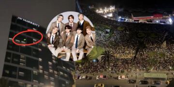 ARMY de otros países critica a fans de BTS en Perú por apuntar luces láser hacia su hotel