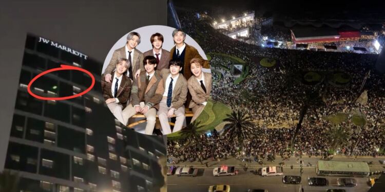 ARMY de otros países critica a fans de BTS en Perú por apuntar luces láser hacia su hotel