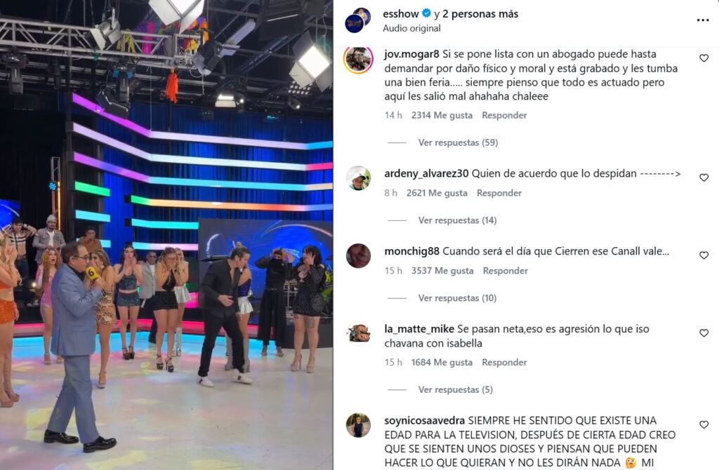 Ernesto Chavana patea un dron en plena transmisión y termina golpeando a una modelo en el rostro, genera críticas