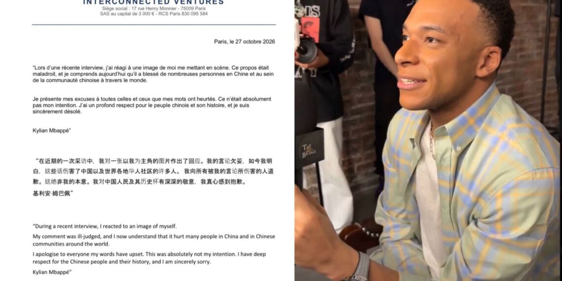 Kylian Mbappé pierde patrocinadores chinos tras llamar “dictador” a Mao Zedong; ya se disculpó