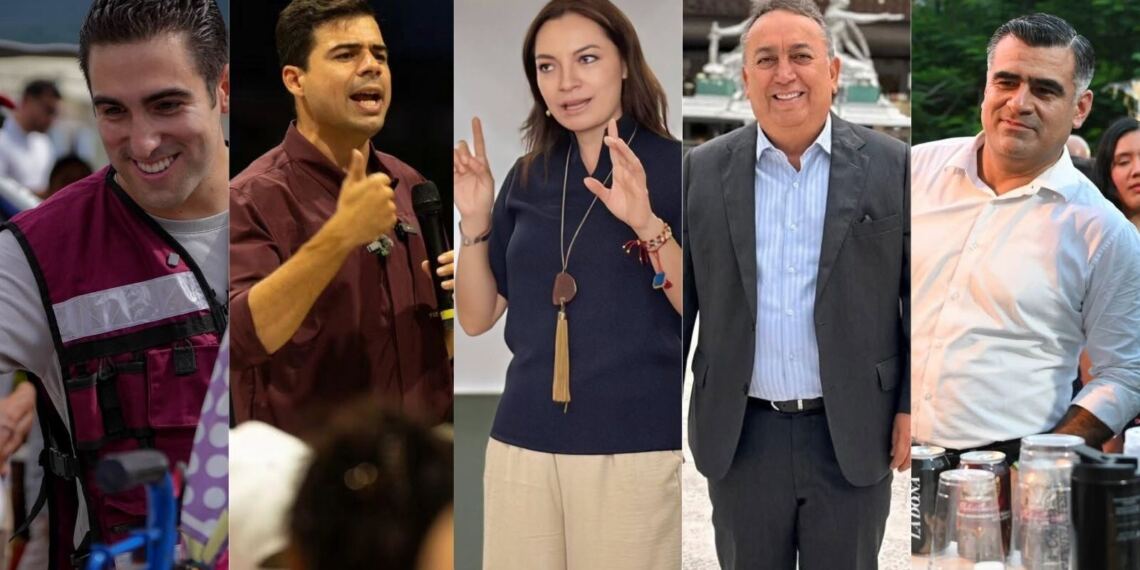 Gino Segura, Manuel Cota, Pancho Pelayo, Mely Martínez, Riult Rivera