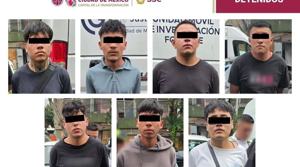 Detenidos en Centro Histórico de la CDMX
