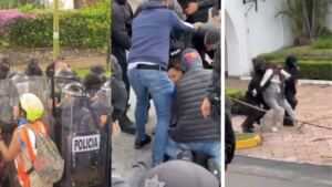 Represión en Jalisco protesta agua