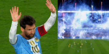 Argentina detiene el partido en el minuto 10 para despedir a Lionel Messi con una ovación