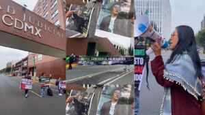 Colectivo “Hoy Somos Todo por Miguel” protesta en el Poder Judicial de CDMX; exige vincular a proceso a Grupo ECO por muerte de fotoperiodistas en AXE Ceremonia