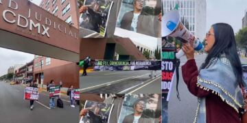 Colectivo “Hoy Somos Todo por Miguel” protesta en el Poder Judicial de CDMX; exige vincular a proceso a Grupo ECO por muerte de fotoperiodistas en AXE Ceremonia