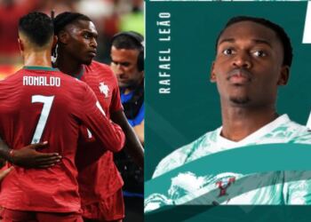 Rafael Leão usará el icónico número 7 de Cristiano Ronaldo con Portugal