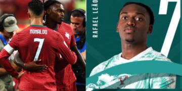 Rafael Leão usará el icónico número 7 de Cristiano Ronaldo con Portugal