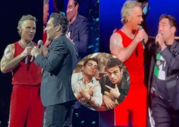 Robbie Williams sorprende al invitar a Omar Chaparro a cantar en su concierto en México