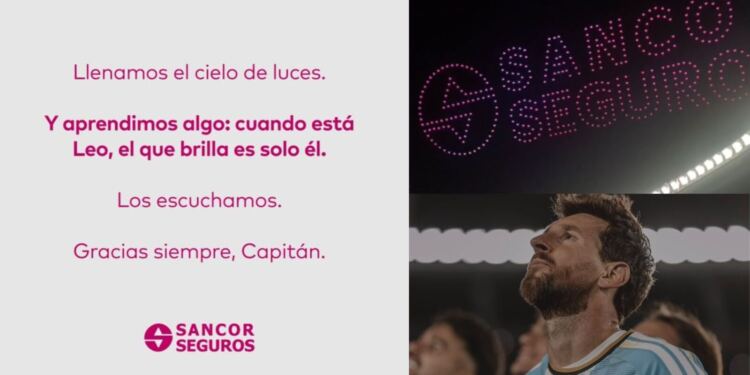 Sancor Seguros rompe el silencio tras la polémica publicidad en la despedida de Messi con Argentina