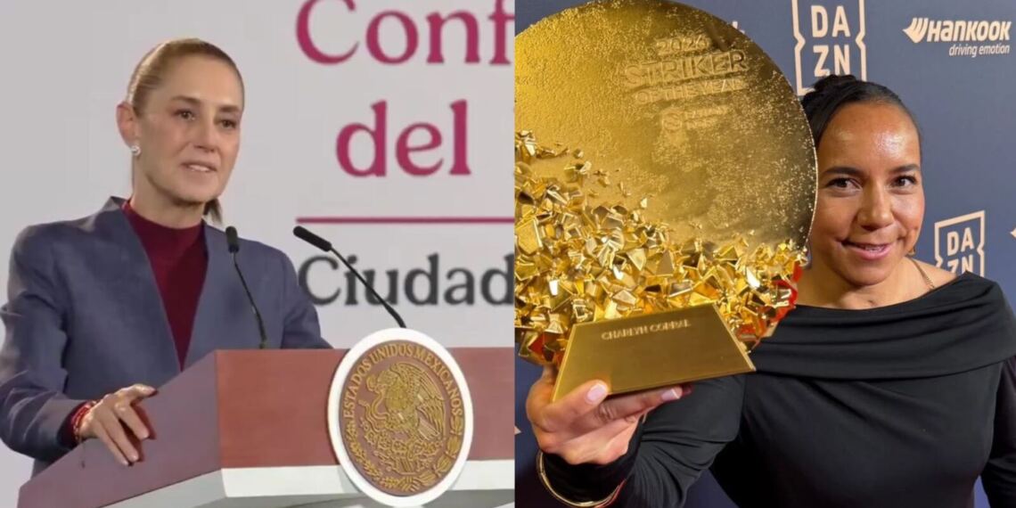 Claudia Sheinbaum felicita a Charlyn Corral tras ganar el Gerd Müller 2026