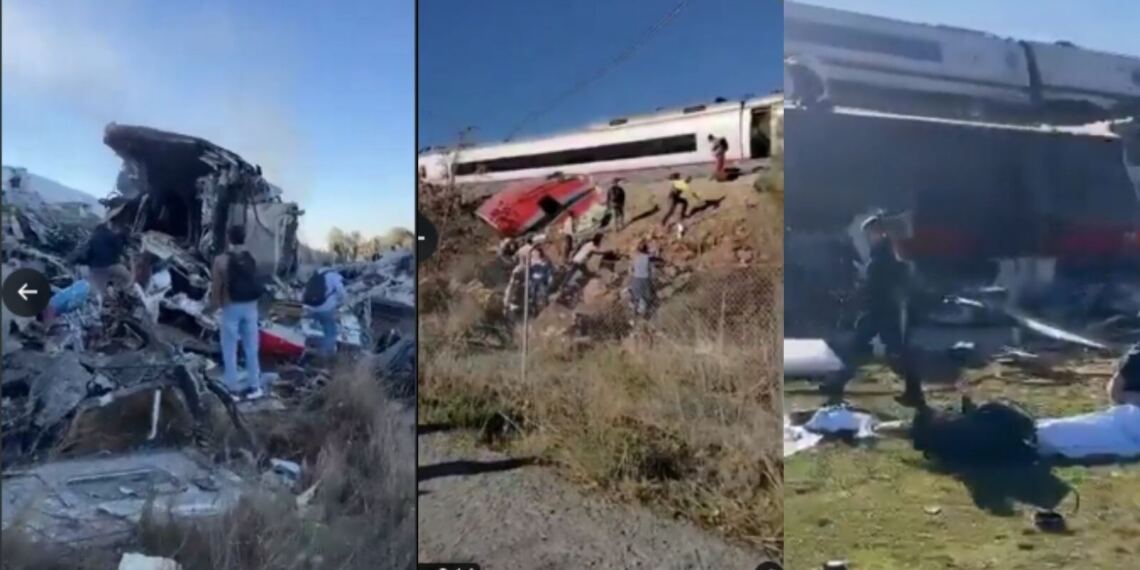 Choque de trenes en España