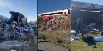 Choque de trenes en España